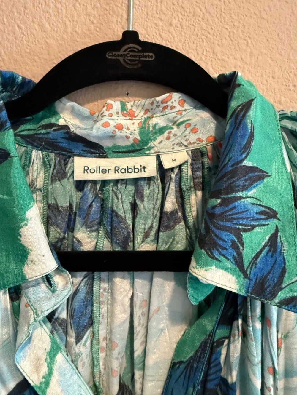 Anthropologie, Roller Rabbit, Women's sheer blouse Size M - Picture 3 of 5